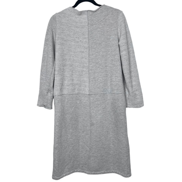 Gershon Bram Gray French Terry Patchwork Dress Small - Picture 2 of 12